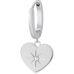 Chakra Brosway Single Earring Heart Pendant Crystal 316L Steel 2.5cm